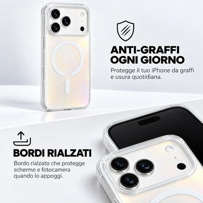 Funda Glamour Iridiscente con Colgante Rivelina™